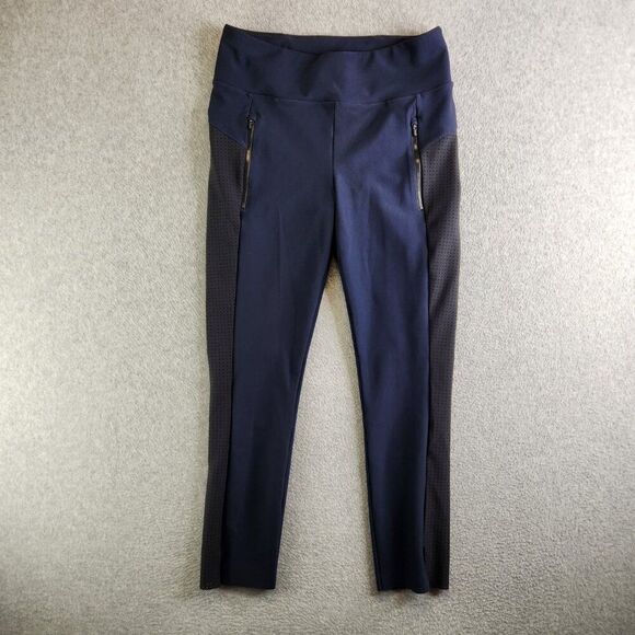 Athleta Pants Womens MT Blue Stellar Crop Perforated Vented Hiking Trails - Picture 14 of 14
